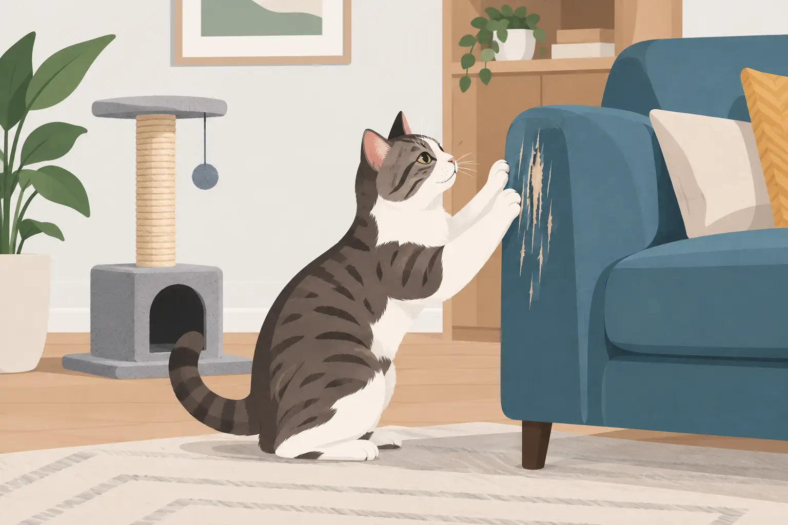 Why Do Cats Scratch Furniture? What Helps
