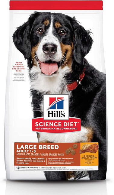 Hill's 10315 Adult Large Breed Chicken and Barley Recipe Dry Dog Food, 12 kg