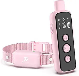 Bousnic Shock Collar for Dogs - Waterproof Rechargeable Dog Electric Training Collar with Remote for Small Medium Large Dogs with Beep(8-120 Lbs)