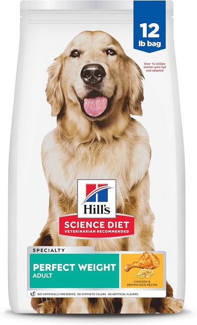Hill's Science Diet Adult Perfect Weight Chicken Recipe Dry Dog Food 5.44 kg