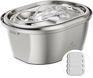 PETLIBRO Stainless Steel Cat Water Fountain, 3L Pet Water Fountain for Cats & Dogs
