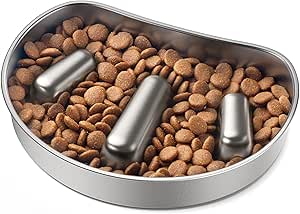 PETLIBRO Dog Cat Slow Feeder - 304 Stainless Steel Replacement Bowl - Made for Granary Smart Camera Feeder Single Bowl Version
