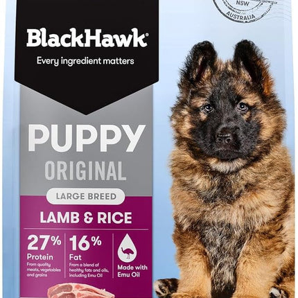 Black Hawk Puppy Large Breed Lamb and Rice Dry Dog Food 3 Kg