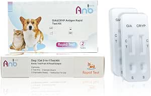 2 x Quick Detection of Giardia (GIA) Cryptosporidium Parvum (CRYP Ag) in Dogs and Cats