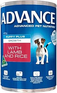 Advance Puppy Growth Lamb and Rice Wet Dog Food, 410 g (Pack of 12)