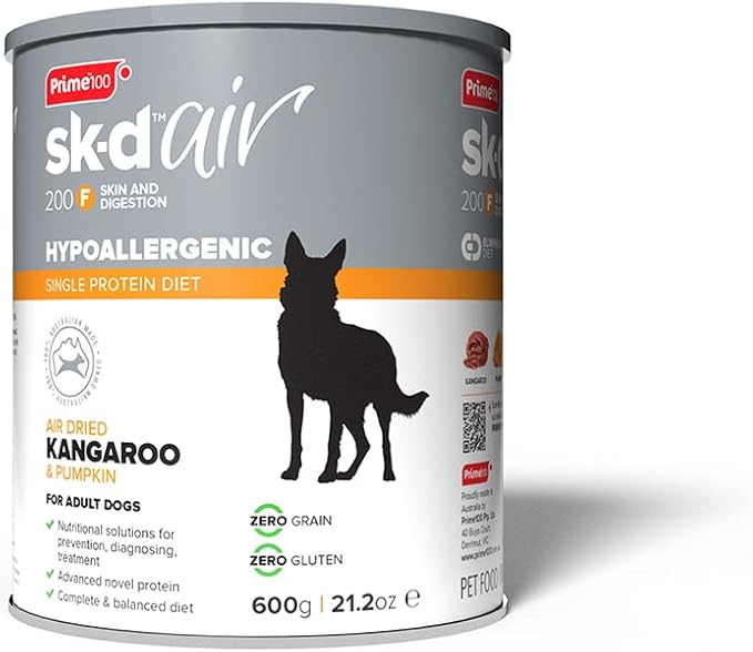 Prime100 SPD Air Kangaroo & Pumpkin Adult Dry Dog Food 600G