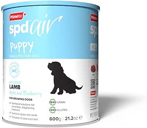 Prime100 SPD Air Gently Air-Dried Lamb Apple & Blueberry Puppy Dry Dog Food 600G