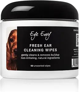 Eye Envy Fresh Ear Cleaning Wipes for Dogs. Made in the USA. 60 Count.