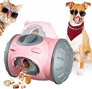 Pet Treat Dispenser for Cats & Small/Medium Dogs - Interactive Puzzle Feeder Toy