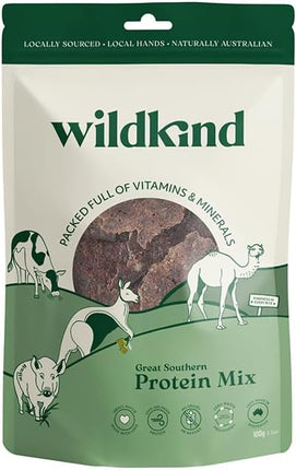 Wildkind Dog Treat Great Southern Protein Mix 100g – 100% Natural Australian Proteins