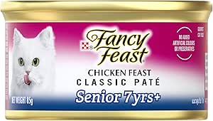 Fancy Feast Classic Paté Senior 7+ Wet Cat Food Chicken Feast 24x85g