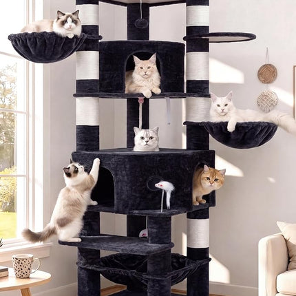 Cat Tree, 81.1" Skyward Corner Cat Tower for Large Cats VCT031G