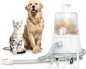 eufy Clean by Anker N930 Pet Grooming Kit with Vacuum, 5-in-1, Strong Suction, 4.5L Large Capacity Dust Box