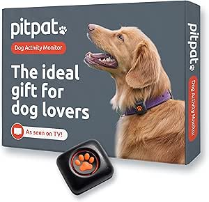 PitPat Dog Activity and Fitness Monitor (No GPS) - No Recharging or Subscription Required - Suitable for All Dogs and Fits All Collars - Smart Activity Tracker - 100% Waterproof Dog Fitness Tracker