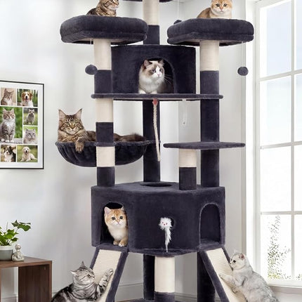 Cat Tree, 81.1" Tall Heavy Duty Cat Tower for Large Cats VCT032G