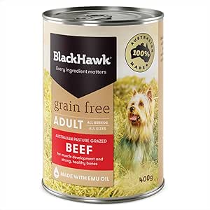 Black Hawk - Grain Free, Wet Dog Food, Beef, Adult and Senior, 400g