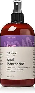 Eye Envy Knot Interested Dog Detangling Spray. Professional Leave-in Grooming Spray. Helps Release Knots, Mats & Tangles. Instant Slip. High Shine. Anti-Static. Made in USA. 16 fl.oz/118 ml
