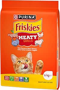 FRISKIES Adult Dry Cat Food Meaty Grills 6kg