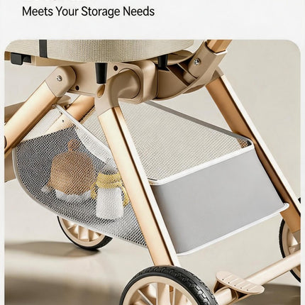 Twin Pet Stroller for 2 Cats & Dogs – Foldable,Aluminum Alloy Frame, Adjustable Design, Portable Pet Pushchair for Small Dogs & Cats,Khaki