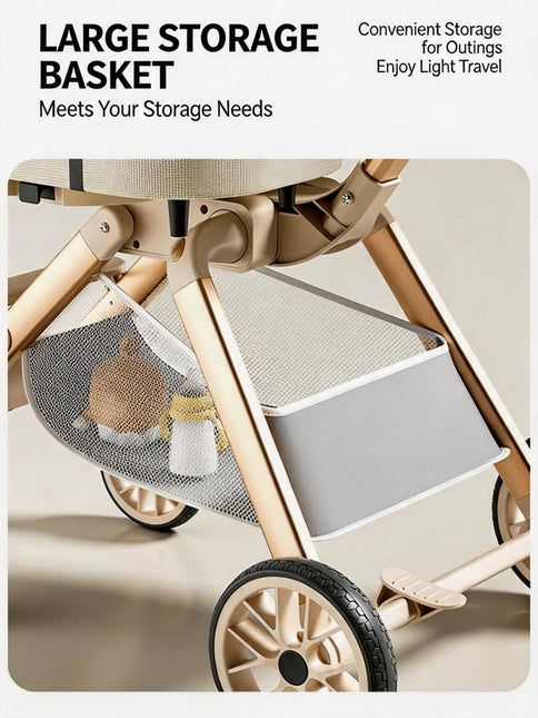 Twin Pet Stroller for 2 Cats & Dogs – Foldable,Aluminum Alloy Frame, Adjustable Design, Portable Pet Pushchair for Small Dogs & Cats,Khaki