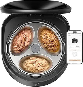 PETLIBRO Automatic Wet Food Cat Feeder 2026 New Version with Semiconductor Cooling, Refrigerated 3 Fresh Meals in 3 Days, App-Controlled Pet Food Dispenser, Stainless Steel Bowl, Easy to Clean
