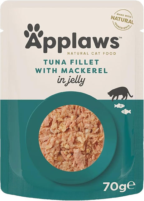 APPLAWS CAT JELLY POUCH - TUNA & MACKEREL 70G 16PK(OM16)