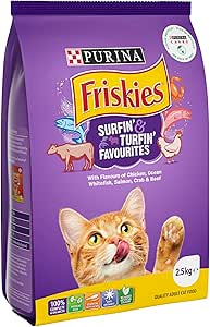 FRISKIES Adult Dry Cat Food Surfin' & Turfin' Favourites 2.5kg