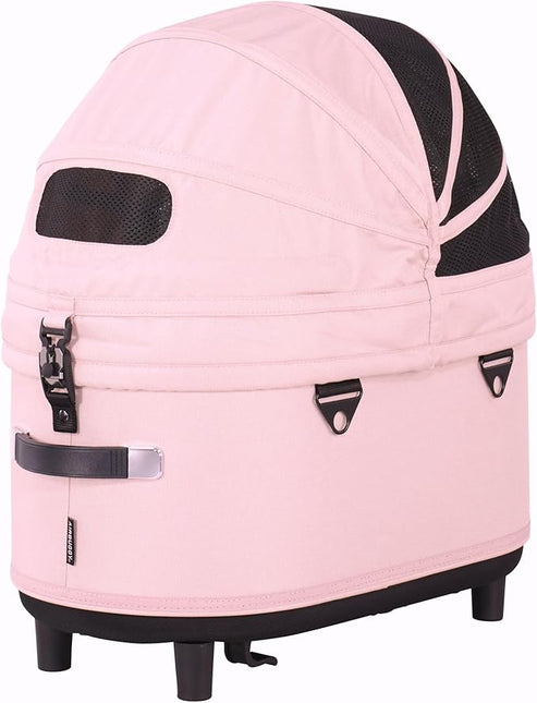 AirBuggy for Pet - Pink Pet Cot, Regular Size, 73 x 36.5 x 60 cm, 22 kg Max, Car Compatible, Dome3 Cot