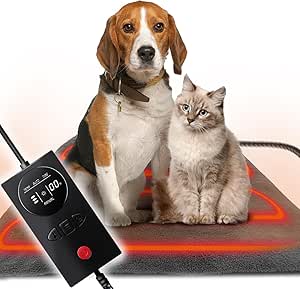 Pressure Activated Pet Heating Pad 18 x 22,Gravity Sensing,Automatic or Manual Mode