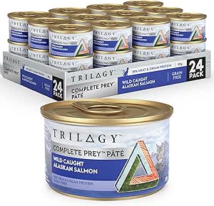 Trilogy Complete Prey Pâté Wet Cat Food, Wild Caught Salmon, 24x85g