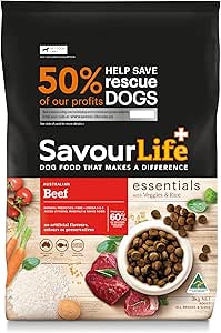 SavourLife Essentials Dog Food, Australian Beef Veggies & Rice, 3kg