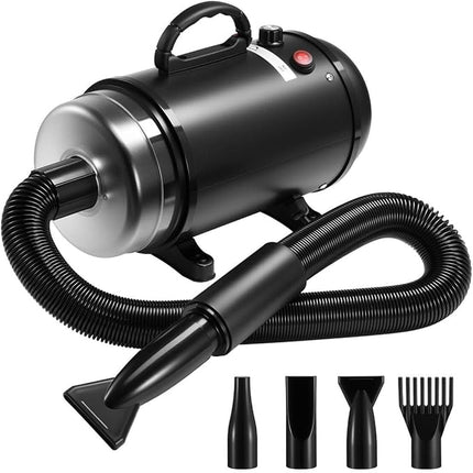 Pet Scene Dog Dryer Blower Vacuum Pet Cat Grooming Kit 4 Nozzles Hairdryer