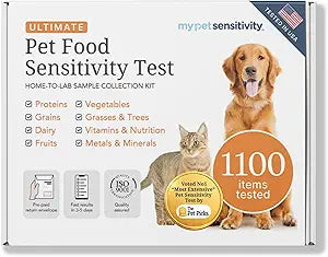 Ultimate At-Home Pet Sensitivity Test | 1100 Items | Quick Results | Non-Invasive Hair Collection | Food, Environment, Nutrient & Mineral Analysis | All Breeds & Ages