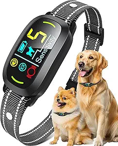 Smart AI Bark Collar for Large Medium Small Dogs, Anti Barking Device with 5 Training Modes