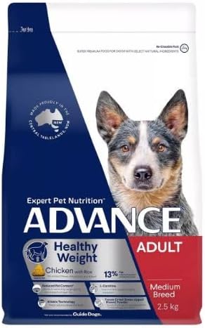 Advance Healthy Weight Adult Medium Breed Chicken with Rice Dog Dry Food 2.5 Kg