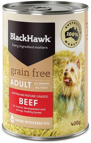 Black Hawk - Grain Free, Wet Dog Food, Beef, Adult and Senior, 400g