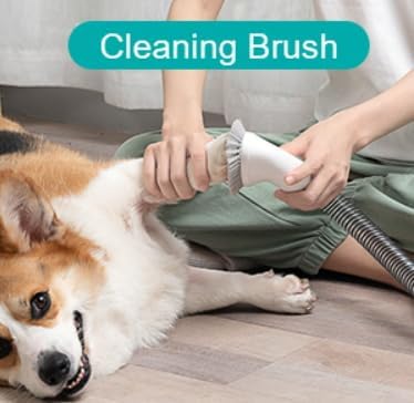Pet Dog Hair Vacuum & Grooming, DIY Pet Grooming Tools, Quiet pet vacuum groomer shedding hair remover with deshedding brush, clippers
