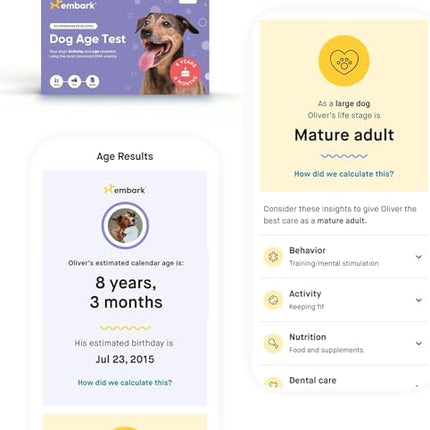 Embark Breed Identification Dog DNA Test & Dog Age Test Bundle - Discover Breed, Ancestry, Relatives, and Birthday
