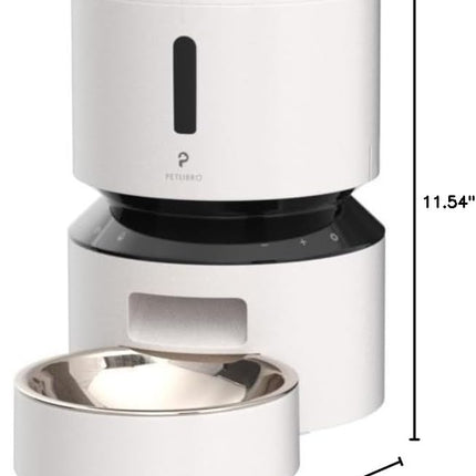 PETLIBRO Automatic Cat Feeder – 3L Programmable Pet Food Dispenser with Freshness Preservation, Timed Portion Control, Voice Meal Call & Dual Power Supply, Healthy Feeding for Cats & Small Dogs White