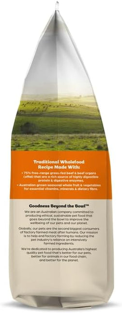 Freeze-Dried Raw Dog Food – Beef – 900g – All Natural, Gluten Free
