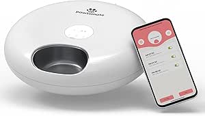 Original Pawtomate Smart Serve Gourmet – Wet Food Automatic Feeder, WiFi & App-Controlled Timed Pet Feeder, Dry/Wet Food, 6 Bowl Stainless Steel Tray, Rechargeable Battery, Ice Packs – For Cats & Dogs