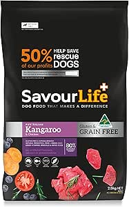 SavourLife Grain Free, Dog Food, Kangaroo & Chicken - High Protein, 2.5kg