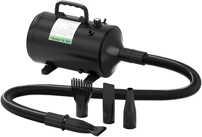Pet Hair Dryer Dog Cat Grooming Speed Blower Hairdryer Heater Low Noise
