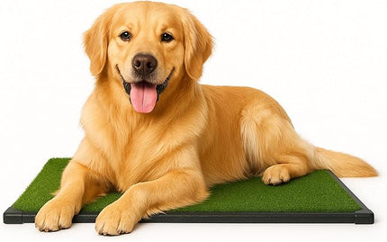 PETMAKER Replacement Artificial Grass Pee Pads – Set of 3 Pads for Puppy Potty Trainer – Dog Housebreaking Supplies for Puppies or Large Dogs by