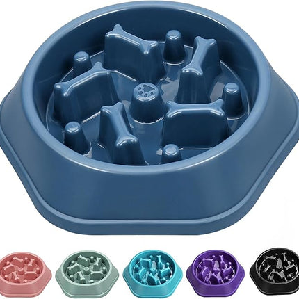 UPSKY Slow Feeder Dog Bowl - Anti-Chocking, Interactive Puzzle Bowl for Slow Down Eating