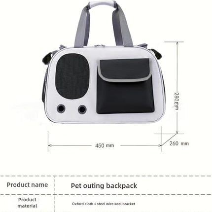Collapsible Airline Approved Pet Carrier for Cats & Dogs up to 17 lbs