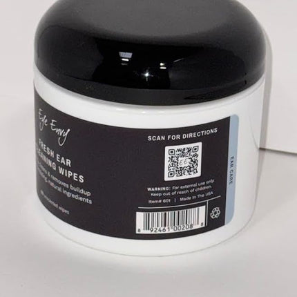 Eye Envy Fresh Ear Cleaning Wipes for Dogs. Made in the USA. 60 Count.