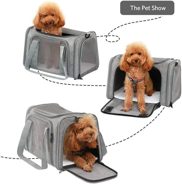Large Cat Carriers, Dog Carrier, Pet Carrier Soft-Sided Pet Travel Carrier for Large Cats