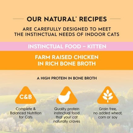 Trilogy Bone Broth Wet Kitten Food, Farm Raised Chicken, 24x85g