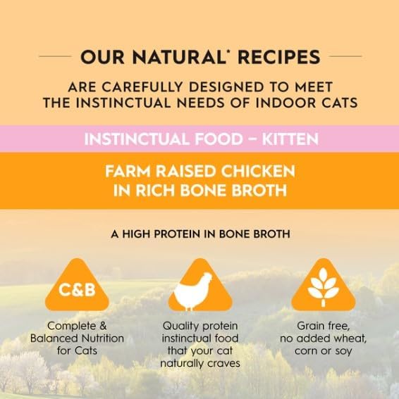 Trilogy Bone Broth Wet Kitten Food, Farm Raised Chicken, 24x85g